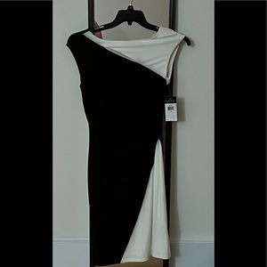 Lauren Ralph Lauren color blocked boatneck dress